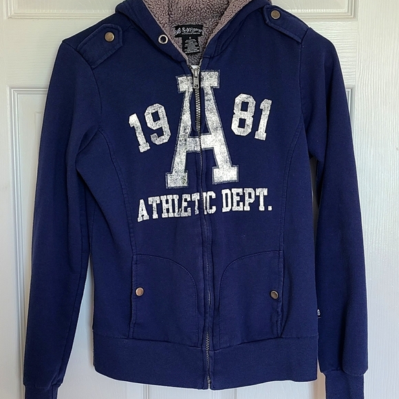 Self Esteem Y2K Navy Blue Athletic Jacket For Women Or Teen Size Small - Picture 1 of 9